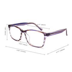 Mind Bridge Rectangle 80608 Computer Glasses - CrystalHillGlasses.com