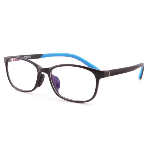 Mind Bridge Big Kids and Teens Computer Glasses (Black Blue) - CrystalHillGlasses.com